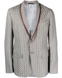 Giorgio Armani Contrasting Trim Single Breasted Jacket