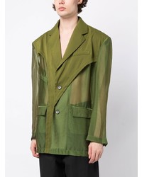 Feng Chen Wang Deconstructed Single Breasted Blazer