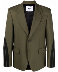 MSGM Fitted Single Breasted Blazer