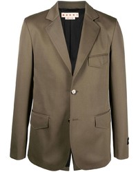 Marni Fitted Single Breasted Button Blazer