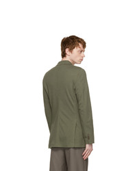 Loro Piana Green Silk Sweater Blazer