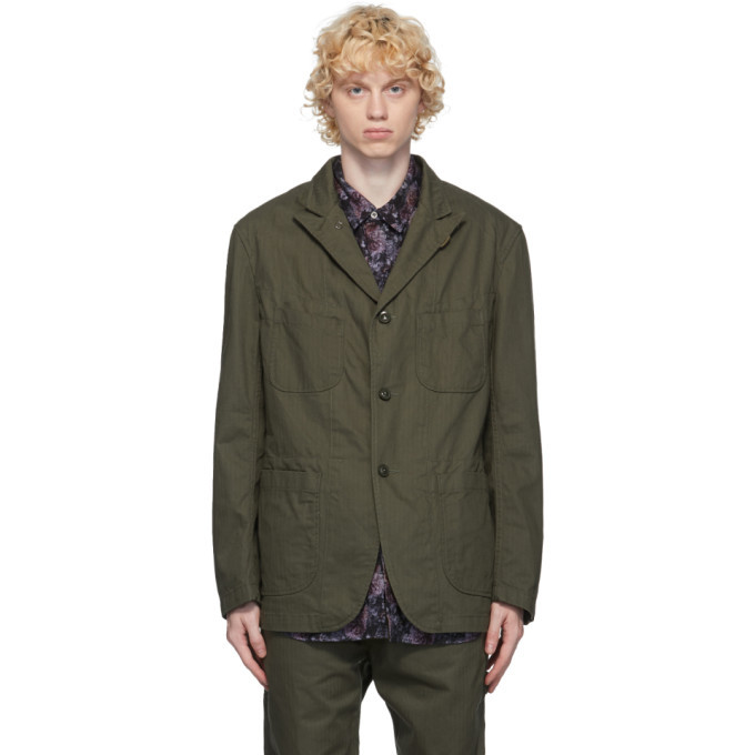 Engineered Garments Khaki Bedford Jacket, $370 | SSENSE | Lookastic