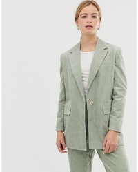 ASOS DESIGN Sage Cord Tailored Suit Blazer