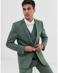ASOS DESIGN Slim Suit Jacket In Sage Green