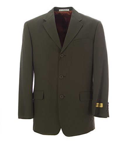 COVARRA Three Button Suit Blazer 38 Dark Green, $103 | Amazon.com ...