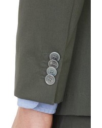 Officine Generale Twill Two Button Sportcoat Dark Green Size M