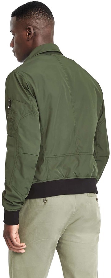 Banana republic green bomber on sale jacket