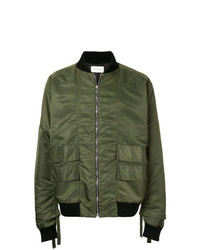 Strateas Carlucci Bomber Jacket With Dropped Shoulders