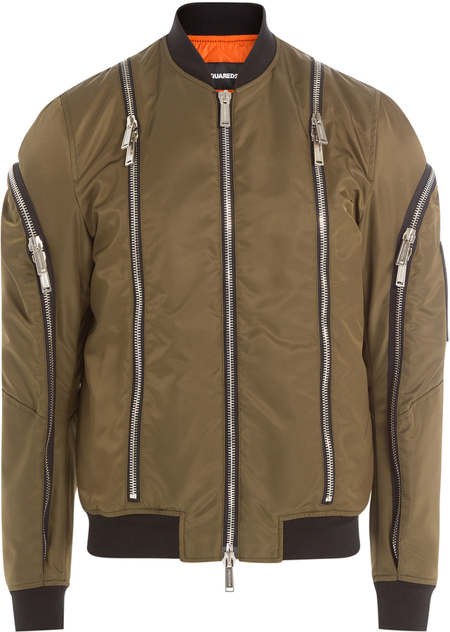 DSQUARED2 Bomber Jacket With Zippers, $809, STYLEBOP.com