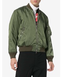 Alexander McQueen Green Bomber Jacket