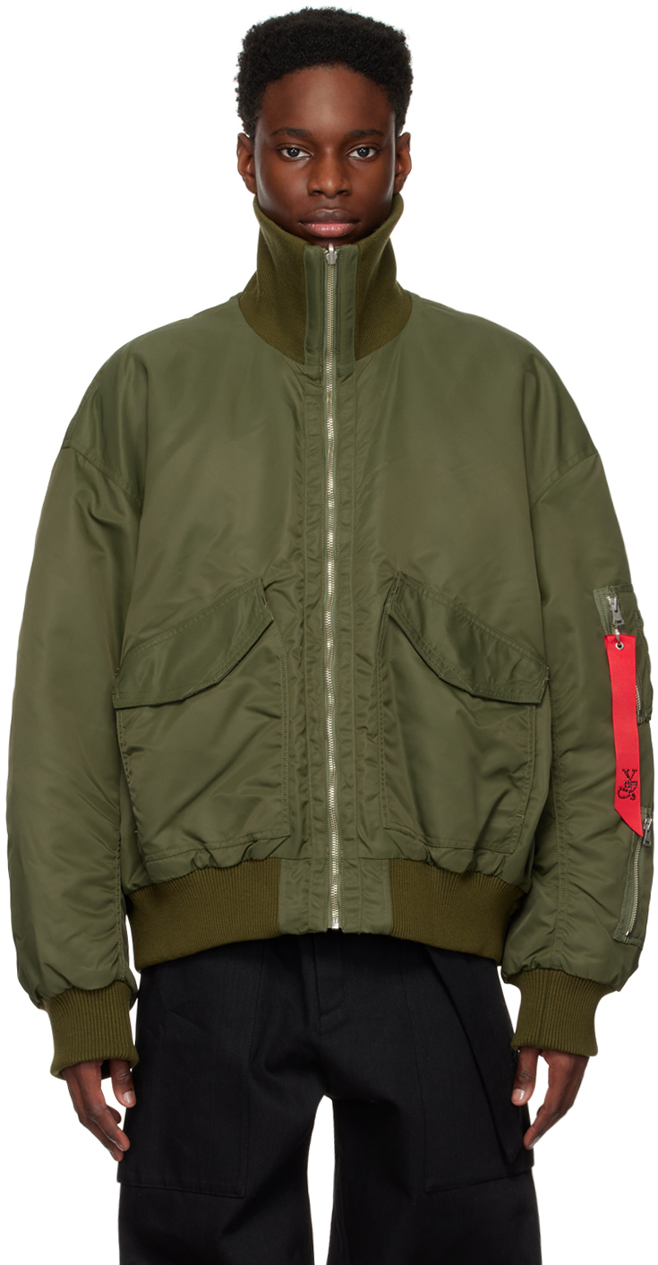 Yuki Hashimoto Green Bomber Jacket, $975 | SSENSE | Lookastic