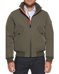 Tommy Hilfiger Insulated Bomber Jacket In Olive At Nordstrom