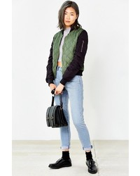 Silence & Noise Silence Noise Quilted Bomber Jacket