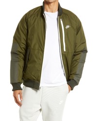 Nike Therma Fit Legacy Reversible Water Repellent Bomber Jacket