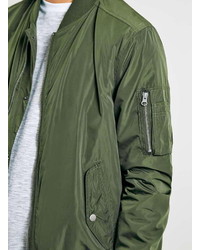 Topman Khaki Bomber Jacket