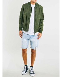 Topman Khaki Bomber Jacket