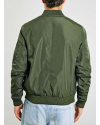 Topman Khaki Bomber Jacket