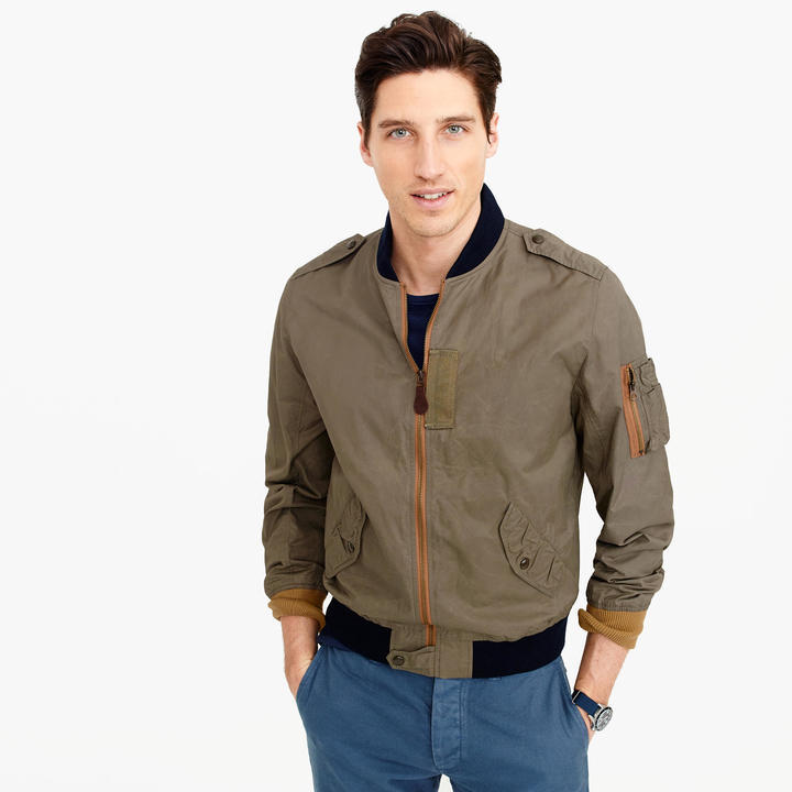 J.Crew Wallace Barnes Ma 1 Contrast Bomber Jacket, $178 | J.Crew