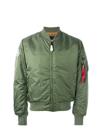 Alpha Industries Zipped Arm Bomber Jacket