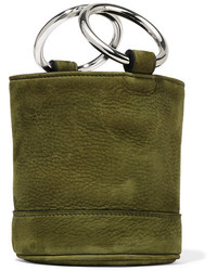 Simon Miller Bonsai 15 Nubuck Bucket Bag Army Green