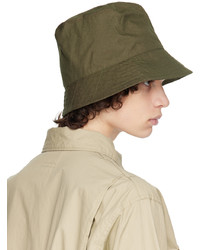 Engineered Garments Green Quilted Bucket Hat