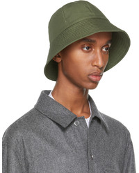 Jil Sander Khaki Cotton Bucket Hat