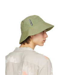 DOUBLE RAINBOUU Khaki Flop Top Bucket Hat