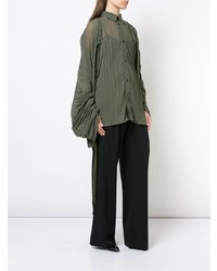 Y/Project Y Project Textured Ruched Shirt