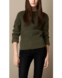 Burberry Ribbed Wool Cotton Sweater