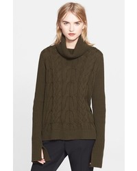 Alexander McQueen Cable Knit Turtleneck Sweater