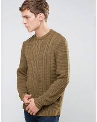 Asos Cable Sweater In Soft Yarn
