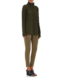 Barneys New York Cashmere Cable Knit Fisherman Sweater