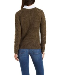 Charlotte Russe Cable Knit Pullover Sweater