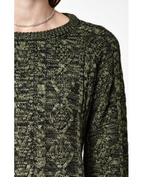 Obey Freja Cable Knit Pullover Sweater