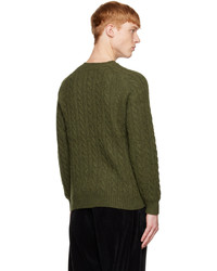 Beams Plus Green 5g Sweater