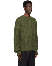 Simone Rocha Green Embellished Sweater