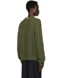 Simone Rocha Green Embellished Sweater