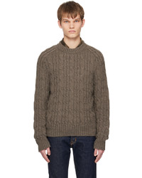 Tom Ford Khaki Cable Knit Sweater