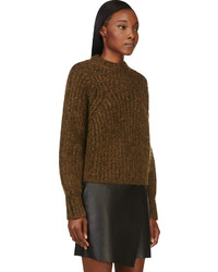 Isabel Marant Olive Marled Knit Sweater