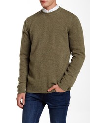 Barbour Weymouth Crew Light Olive Wool Sweater