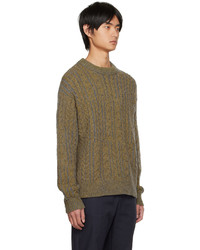 Acne Studios Yellow Gray Crewneck Sweater