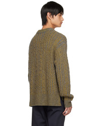 Acne Studios Yellow Gray Crewneck Sweater