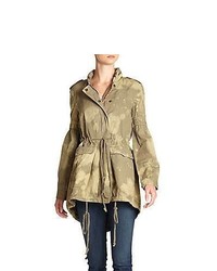 Free People Festival Camouflage Cotton Anorak Army Combo