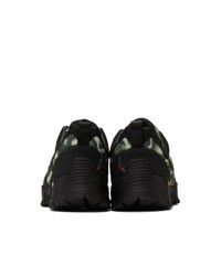 Roa Black And Grey Oblique Sneakers
