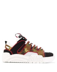 Gcds Camouflage Print Chunky Sole Sneakers