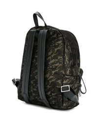 Balmain Camouflage Print Backpack