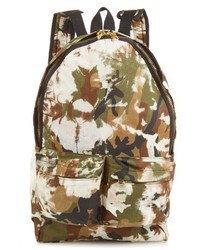 Off-White Camouflage Print Cotton Backpack