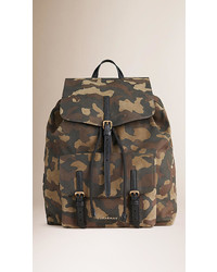 Burberry Camouflage Suede Backpack
