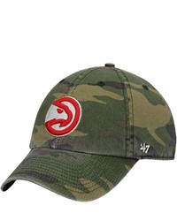 '47 Camo Atlanta Hawks Clean Up Adjustable Hat
