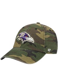 '47 Camo Baltimore Ravens Woodland Clean Up Adjustable Hat At Nordstrom